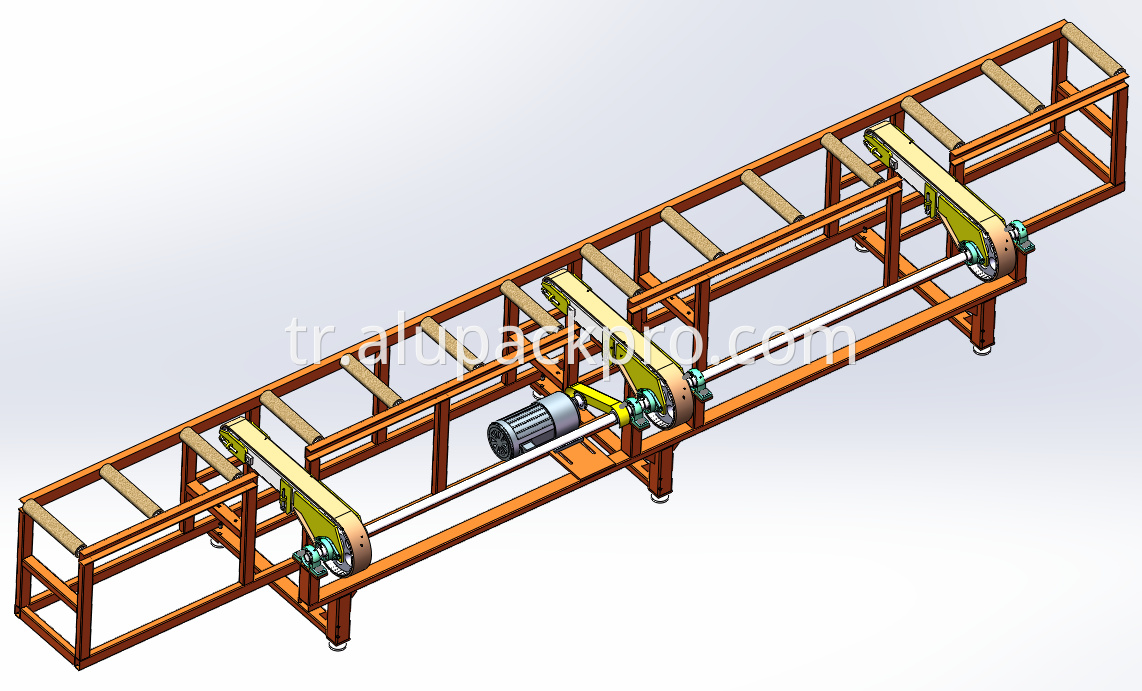 aluminum automated Material film bagging packaging Line